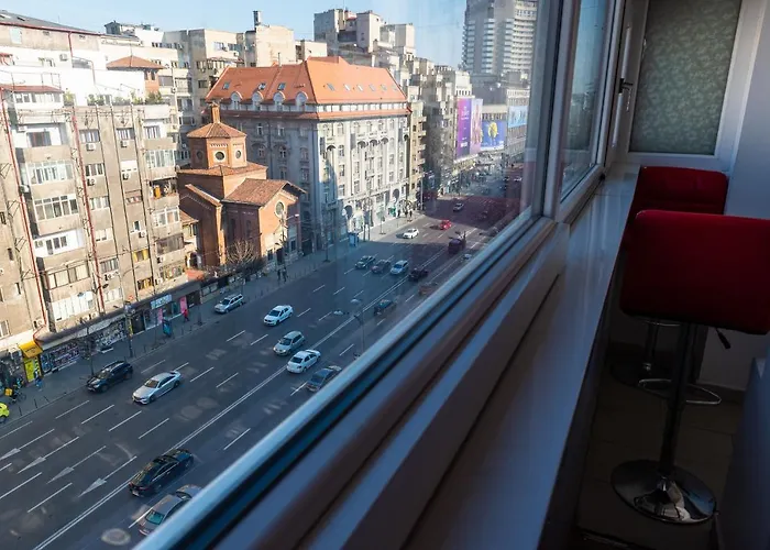 Chic 2-room In The Heart Of With Amazing View Bukurešť